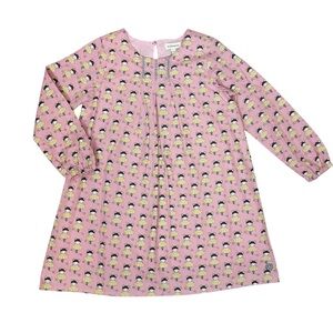 Margherita Girls Printed Long Sleeve Cotton Dress Size 5